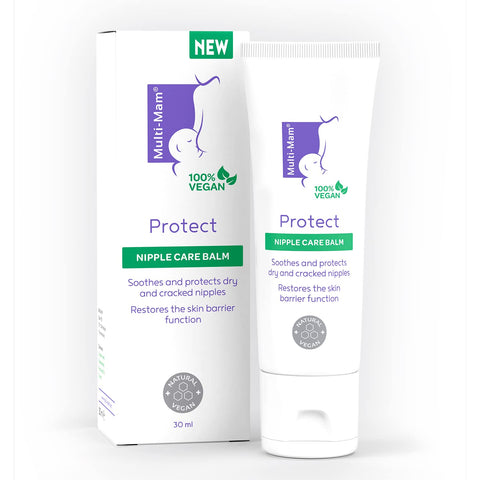 Multi-Mam Protect - Nipple Cream - Soothes and Protects Dry and Cracked Nipples During and Before Breastfeeding - Breastfeeding Nipple Cream - Nipple Balm - 100% Safe for Mom and Baby - 30ml