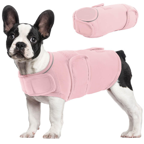 AOFITEE Windproof Dog Vest, Dog Surgery Recovery Suit for Male Female Dogs, Breathable Dog Recovery Suit for Abdominal Wounds, Adjustable Recovery Suit Dog After Surgery Pink S