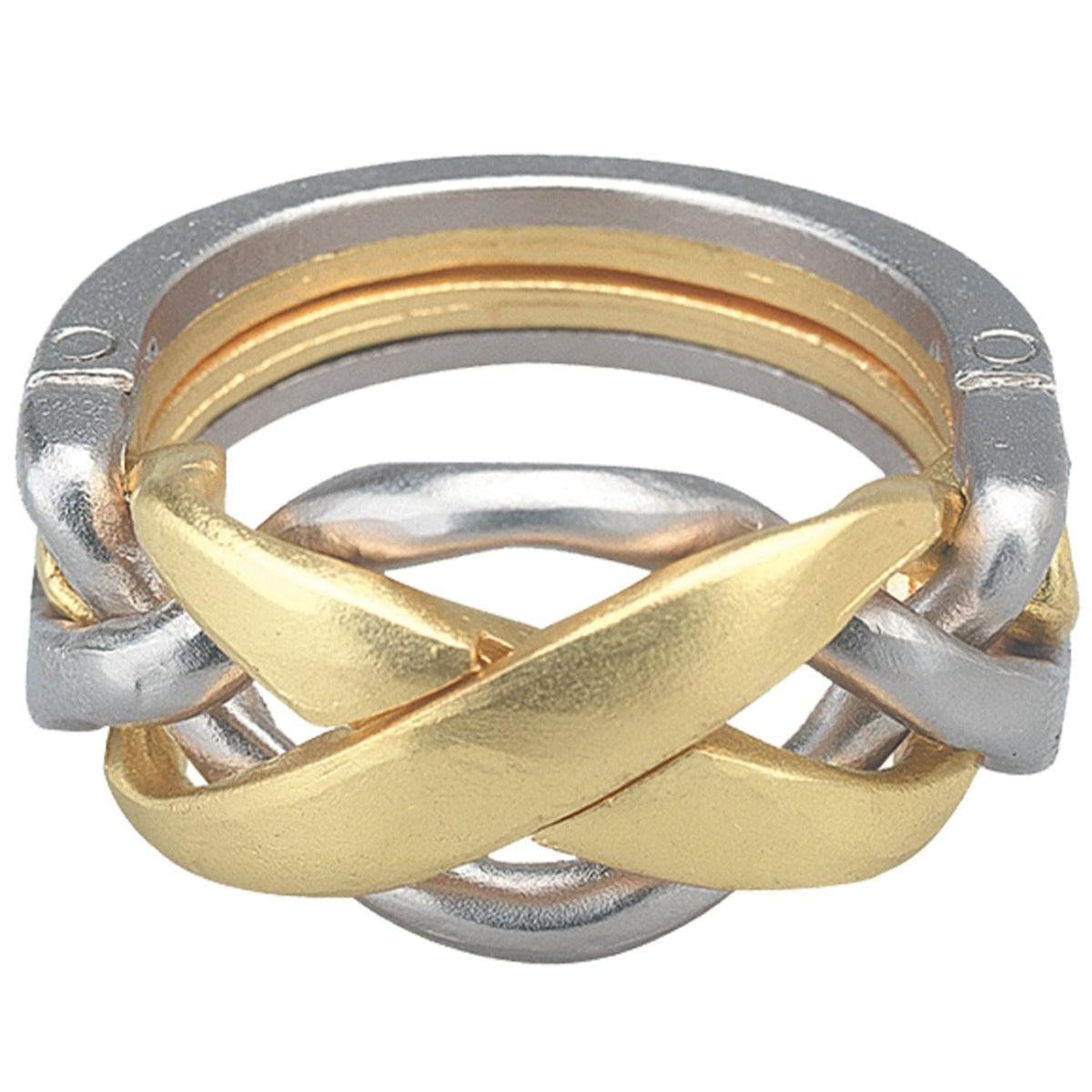 BePuzzled |Ring Hanayama Metal Brainteaser Puzzle Mensa Rated Level 4, for Ages 12 and Up