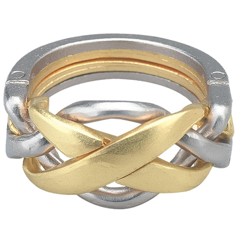 BePuzzled |Ring Hanayama Metal Brainteaser Puzzle Mensa Rated Level 4, for Ages 12 and Up