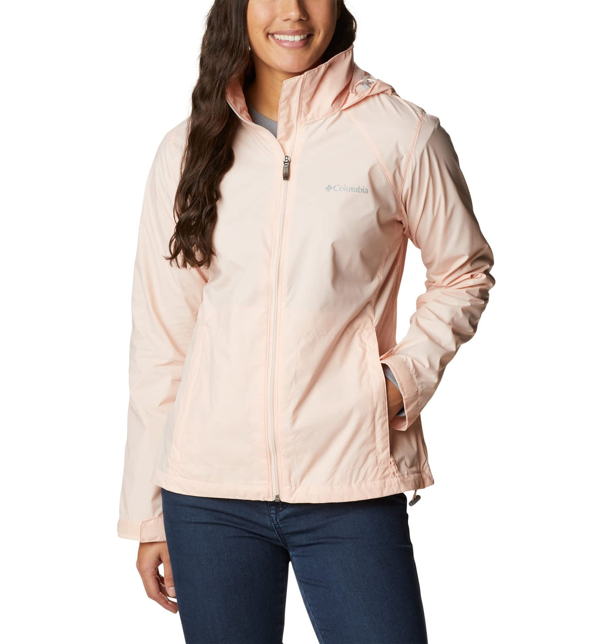 Columbia Women's Switchback Iii Jacket Shell, Stone Green, 1X