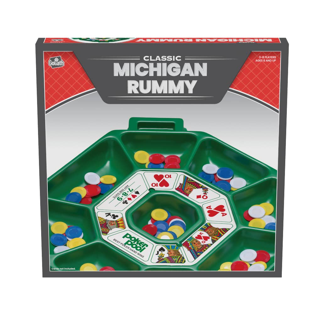 Michigan Rummy - The Perfect Blend of Rummy and Poker for an Entirely New Game Experience (Amazon Exclusive) by Goliath