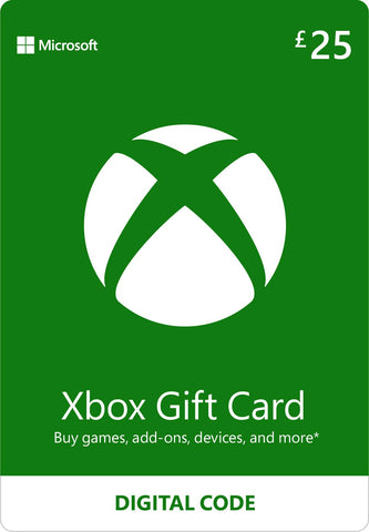 Xbox Gift Card | 25 GBP | Digital Voucher | Xbox One, Series S|X & Windows | (Download Code)