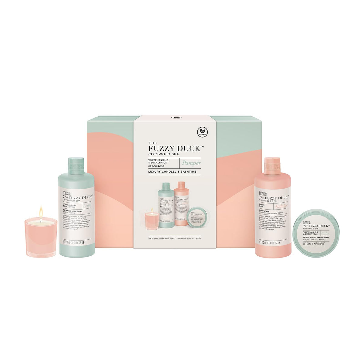 Baylis & Harding The Fuzzy Duck Cotswold Spa Luxury Candlelit Bathing Gift Set (Pack of 1) - Vegan Friendly