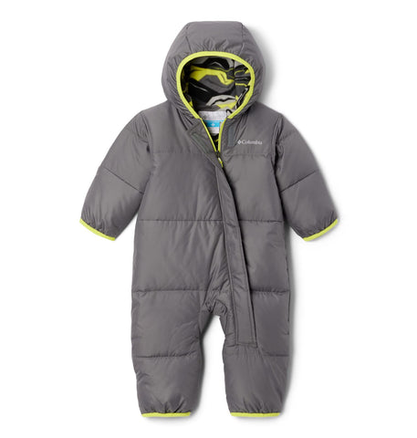 Columbia Unisex Kids Snuggly Bunny Bunting, Snowsuit Romper, City Grey, Size 12/18