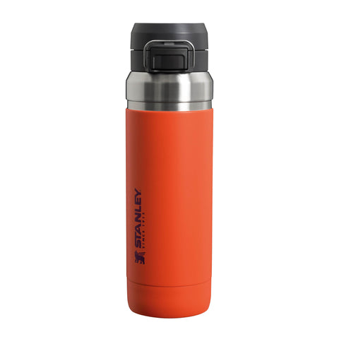 Stanley Quick Flip Stainless Steel Water Bottle 1.06L - Keeps Cold For 18 Hours - Leakproof - BPA-Free Thermal Flask - Dishwasher Safe - Cup Holder Compatible - Tigerlily Plum
