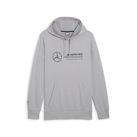 PUMA Men's Standard Mercedes-AMG Petronas Essentials Fleece Hoodie, Team Silver, L