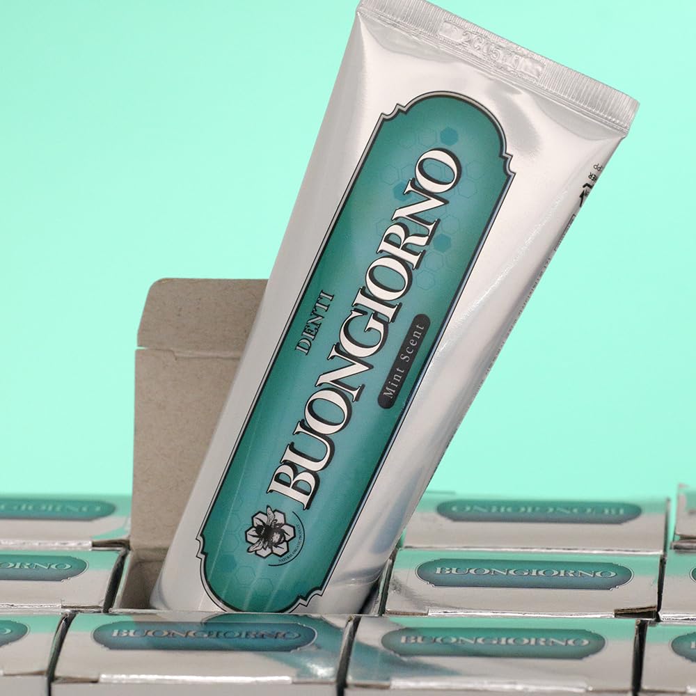 Generic Denti Buongiorno Toothpaste 3.52 oz. 100g, Halitosis Care Mint Toothpaste, Antiplaque, Anticavity,