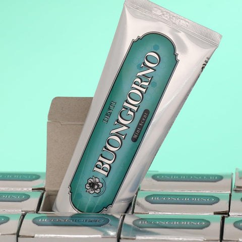 Generic Denti Buongiorno Toothpaste 3.52 oz. 100g, Halitosis Care Mint Toothpaste, Antiplaque, Anticavity,