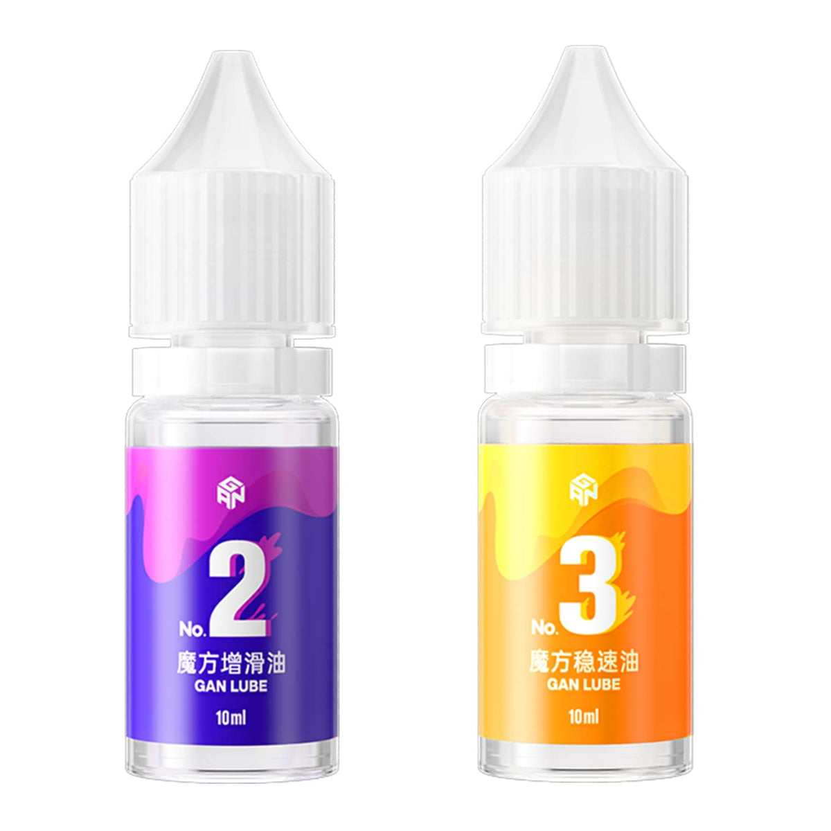 CuberShop GAN Lube Set Bundle (V2 Lube & V3 Sticky Lube), 10mL Big Speed Cubing Lubricant Bundle, GAN Professional Lubrication for Speed Cubing, 2022 New Released Lube Bundle
