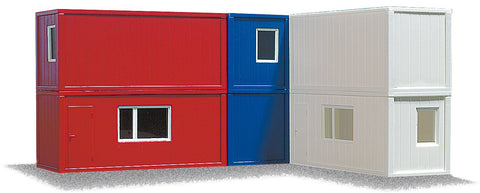 Busch 1031 Cont. Set Cont. Building 6/ HO Structure Scale Model Structure