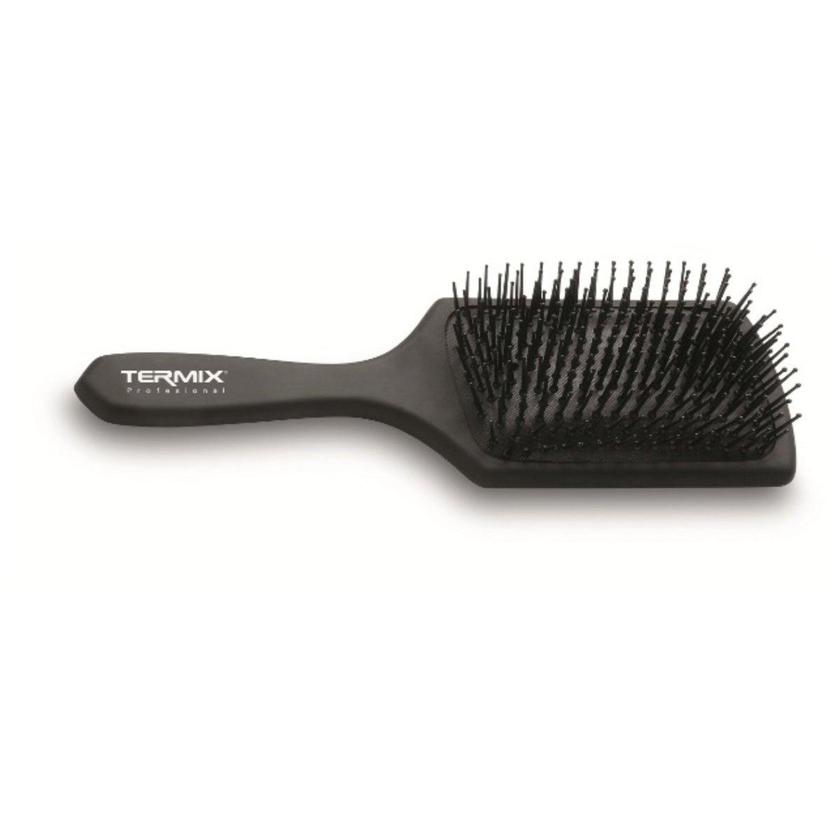 Termix Pneumatic Detangling Hair Brush Black with Non-Slip Handle and Thick Strong Fibers