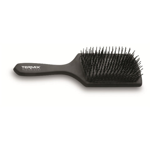 Termix Pneumatic Detangling Hair Brush Black with Non-Slip Handle and Thick Strong Fibers