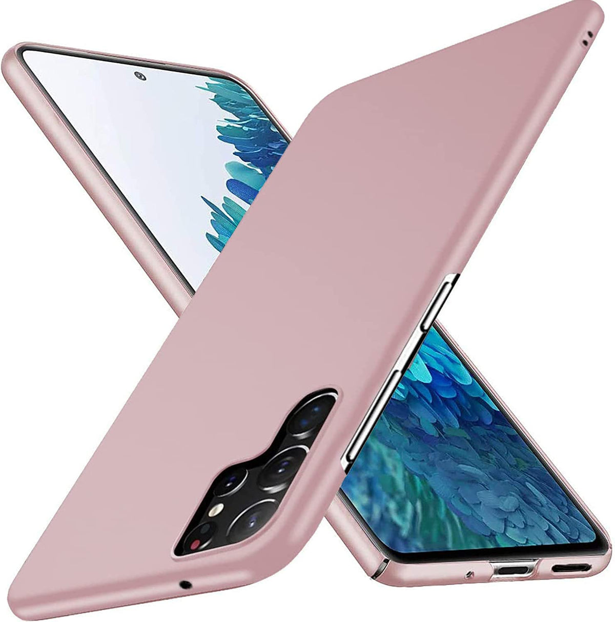 ATISIJIE Compatible with Samsung Galaxy S23 Ultra Case Original, Anti-Scratch Slim Ultra Slim Hard Cover Fit Flexible Phone Case for Samsung Galaxy S23 Ultra Rose Gold