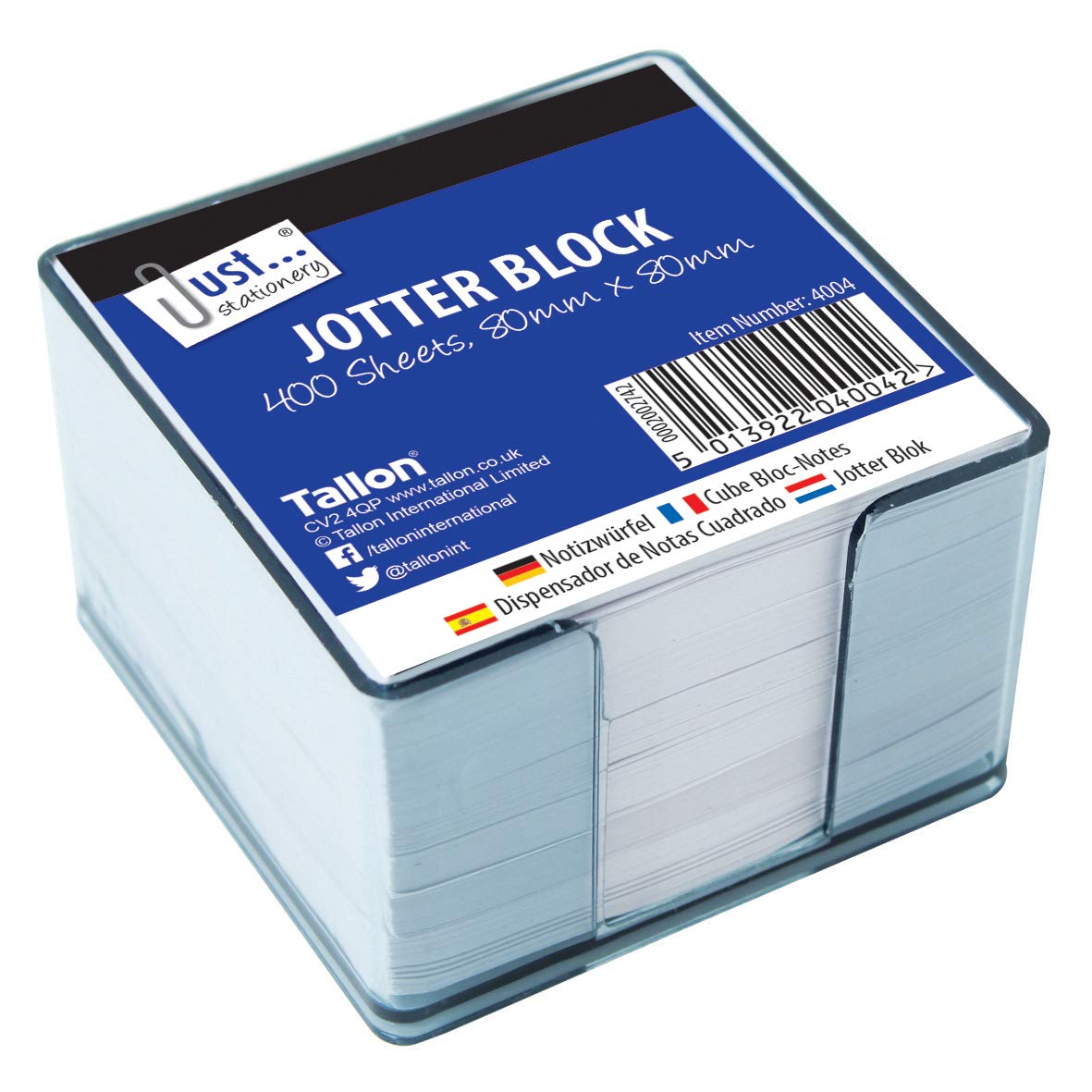 Just Stationery 400 Sheet Jotter Block in