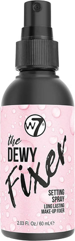 W7 The Fixer Makeup Setting Spray - Dewy Finish - Long-Lasting, Ultra-Fine Formula - Cruelty Free and Vegan - 2 Pack
