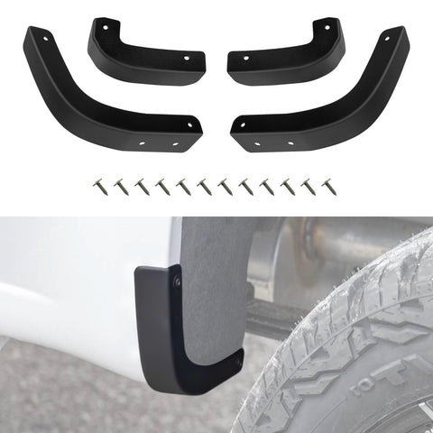 TECHPICCO Mud Flap Delete Fit for Chevy Silverado 2019-2024,Mud Guards Mudflaps Delete Compatible with Chevrolet Silverado 1500 Accessories 2019-2024