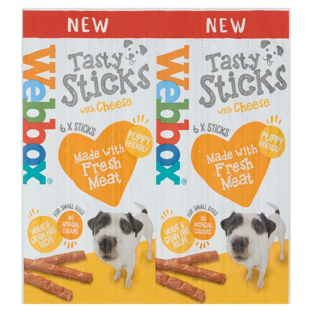Webbox 6 Tasty Sticks with Cheese, 30g