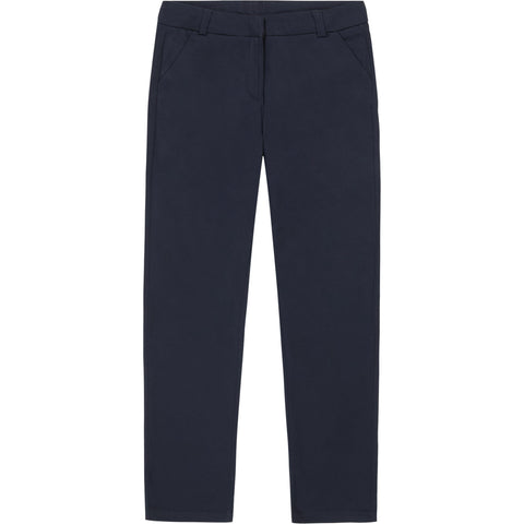Nautica Big Kid Girls' Uniform Straight Leg Stretch Twill Pants, Navy, 7