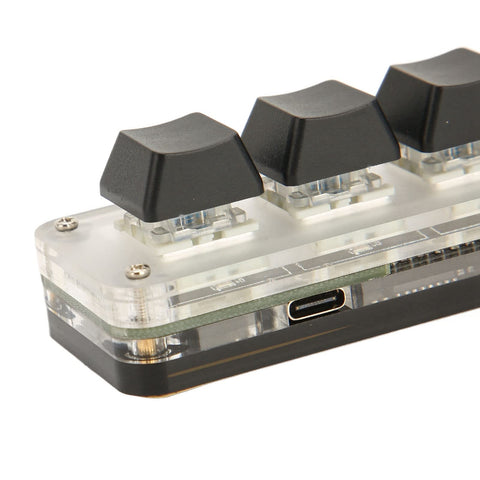 Programmable Keyboard Programmable Keypad Mini for USB RGB, Acrylic Mechanical Outdoor Acrylic for Game RGB, Numeric Keypads