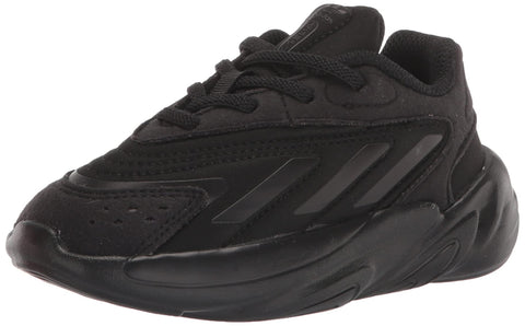 adidas Kids Ozelia Sneaker, Black/Black/Black, 4 US Unisex Toddler