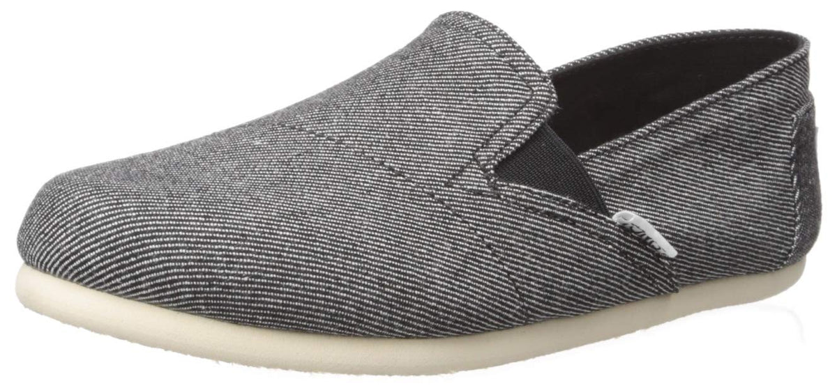 TOMS Redondo Loafer Flat, Black Twill Chambray, 7