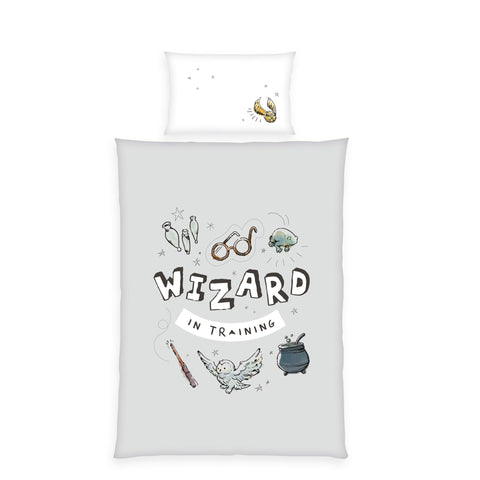 Herding Harry Potter Bed Linen, Pillowcase 40 x 60 cm with Reversible Motif, Duvet Cover 100 x 135 cm, with Zip, 100% Cotton/RenforcÃ©