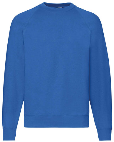 Fruit of the Loom Raglan Classic Men's Sweatshirt - Blue - Large