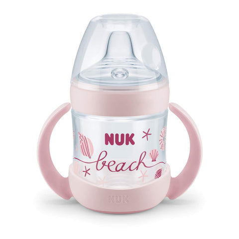 NUK Beach Nature Sense 150ml Extra Wide Soft Spout Spout Leak-Proof 6-18 Months