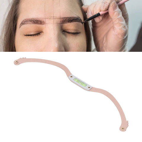Eyebrow Line Marker Ruler, Eyebrow Mapping Tool Lightweight Arch Microblading Eyebrow Mapper Arch Ruler for DIY Measuring (Gold)
