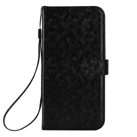 TINGYR Case Compatible with Samsung Galaxy A06, Cover Flip Case Stylish Wallet Case with Card Slots Shockproof, Case Compatible with Samsung Galaxy A06 Smartphone.(Black)