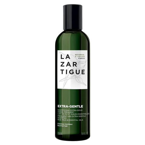 Lazartigue Extra-Gentle Shampoo, Rice Milk Enriched Daily Cleansing Hair Wash for the Whole Family, Vegan, Sulfate-Free, Silicone-Free, 8.4 Fl. Oz.