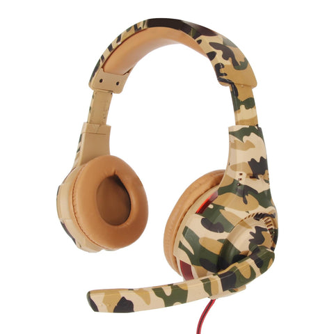 Gaming Headset, Comfortable Gaming Over Ear Headset Dual 3.5mm Volume Adjustable Lightable Noise Reduction for Laptop