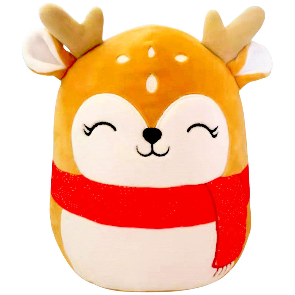8" Cute Christmas Reindeer Soft Plush Toy,Xmas Reindeer Plush Pillow Toy,Squishy Cotton Plushies Doll,Kawaii Plush Stuffed Animal Toys,Gift for Kids Baby Tollders Boys Girls Christmas,Home Decoration