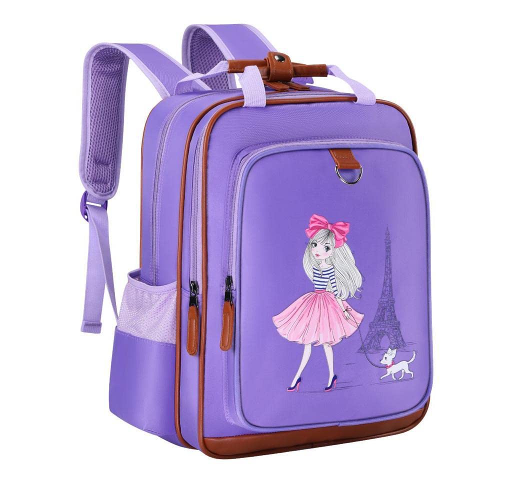JOJOOKIDS Backpack for Kids 15" | Durable and Functional School Kid Book Bag, Perfect Bag for Kindergarten or Elementary (Paris)