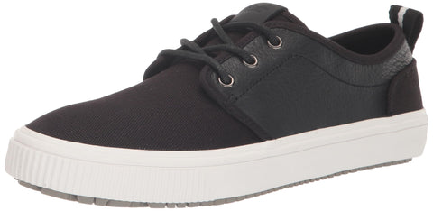 TOMS Men's Carlo Terrain Sneaker, Black Canvas and Leather, 14