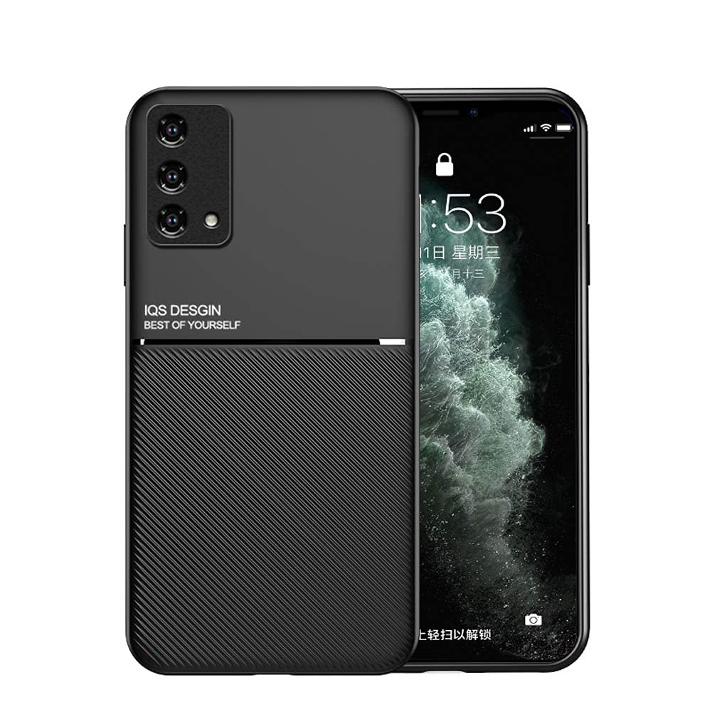Kepuch Mowen Case Cover Bumper Built-in Metal Plate for Oppo A74 4G/F19 - Black