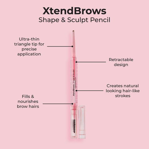 MCoBeauty XtendBrows Shape & Sculpt Pencil | Light/Medium
