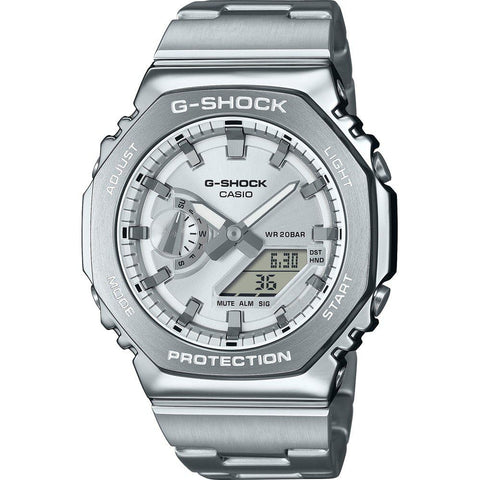 Casio Men's Analogue-Digital Quartz Watch with Stainless Steel Strap GM-2110D-7AER