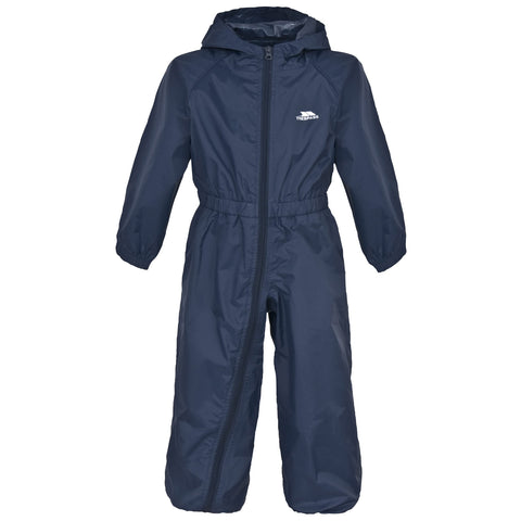 Trespass Boy's Button Rain Suit, Navy, 5-6 Years UK