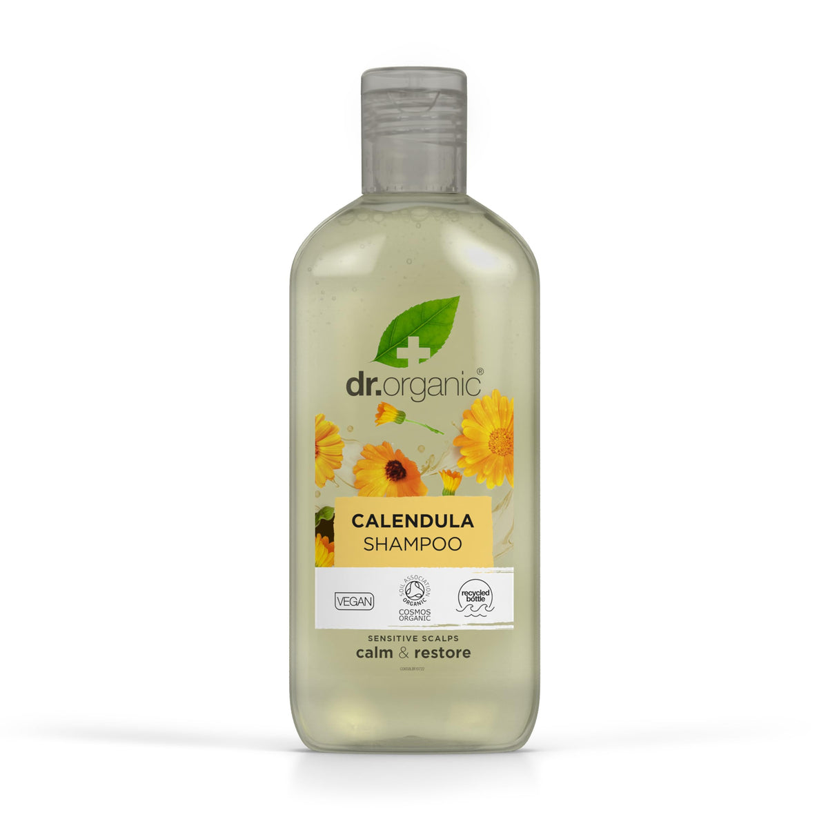 DR ORGANIC, Calendula Shampoo, Natural, Vegan, Cruelty Free, Paraben & SLS Free, For Sensitive Skin, 265ml