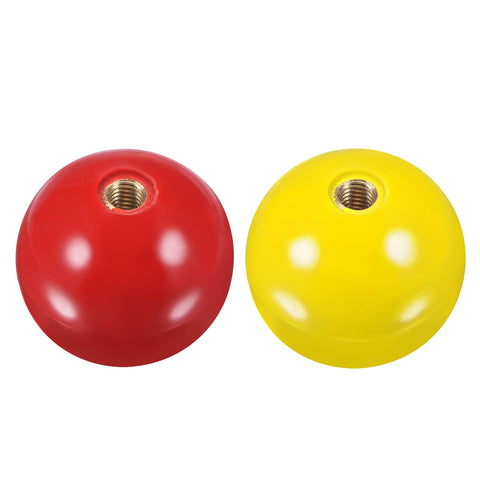 uxcell Joystick Head Rocker Ball Top Handle Arcade Game Replacement Red/Yellow