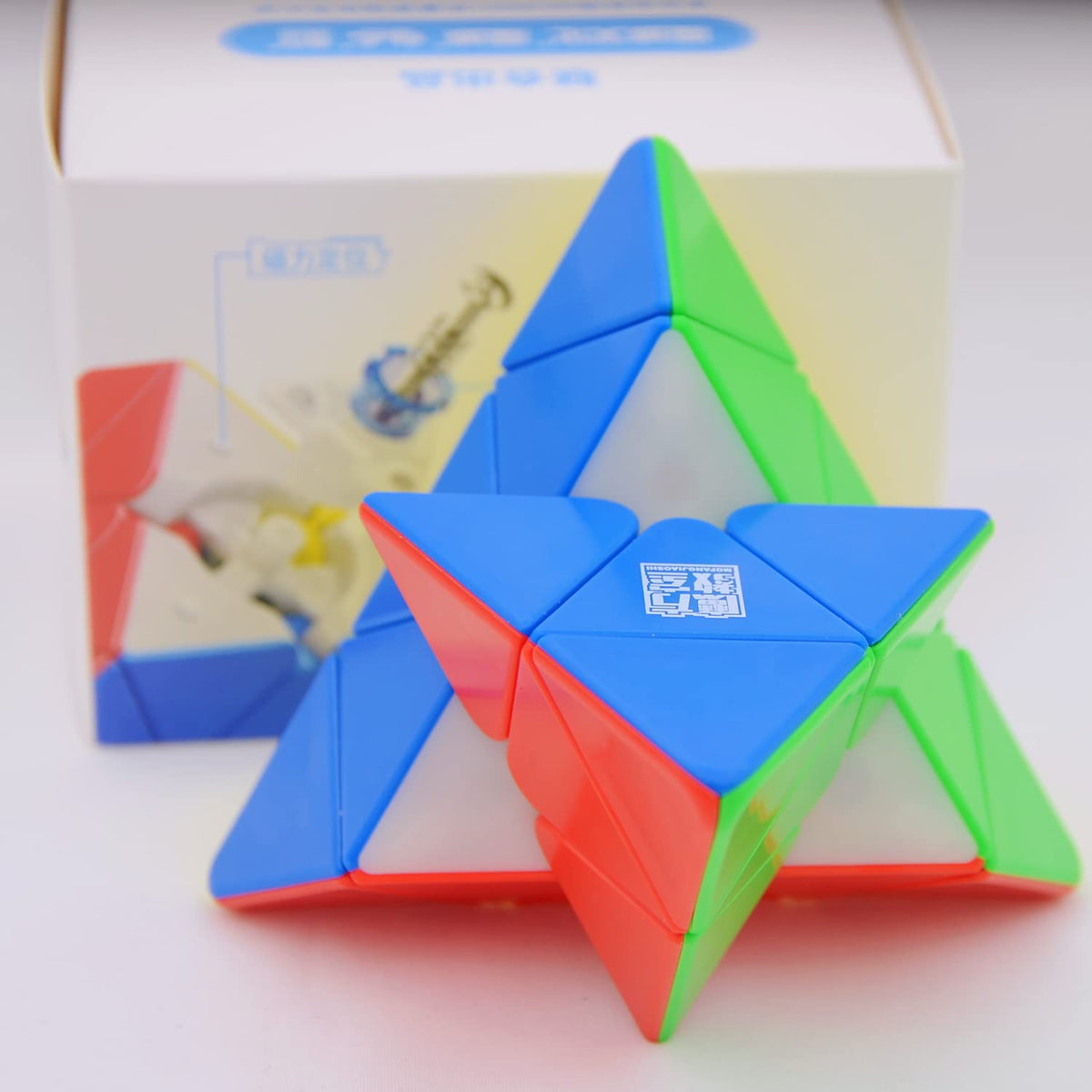 Bukefuno MoYu RS Pyraminx Magnetic 3x3 MFJS Magic Speed Puzzle Cube moyu R S Pyramid M Stickerless (2022 Magnetic)