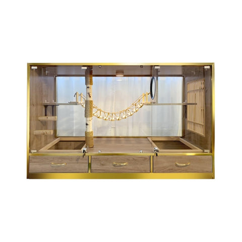 GLigeT Cat Enclosures Cat Cage Villa Extra Large Free Space Home Indoor Wood Cat Luxury Cabinet Cat House Cat Nest Cat Cage