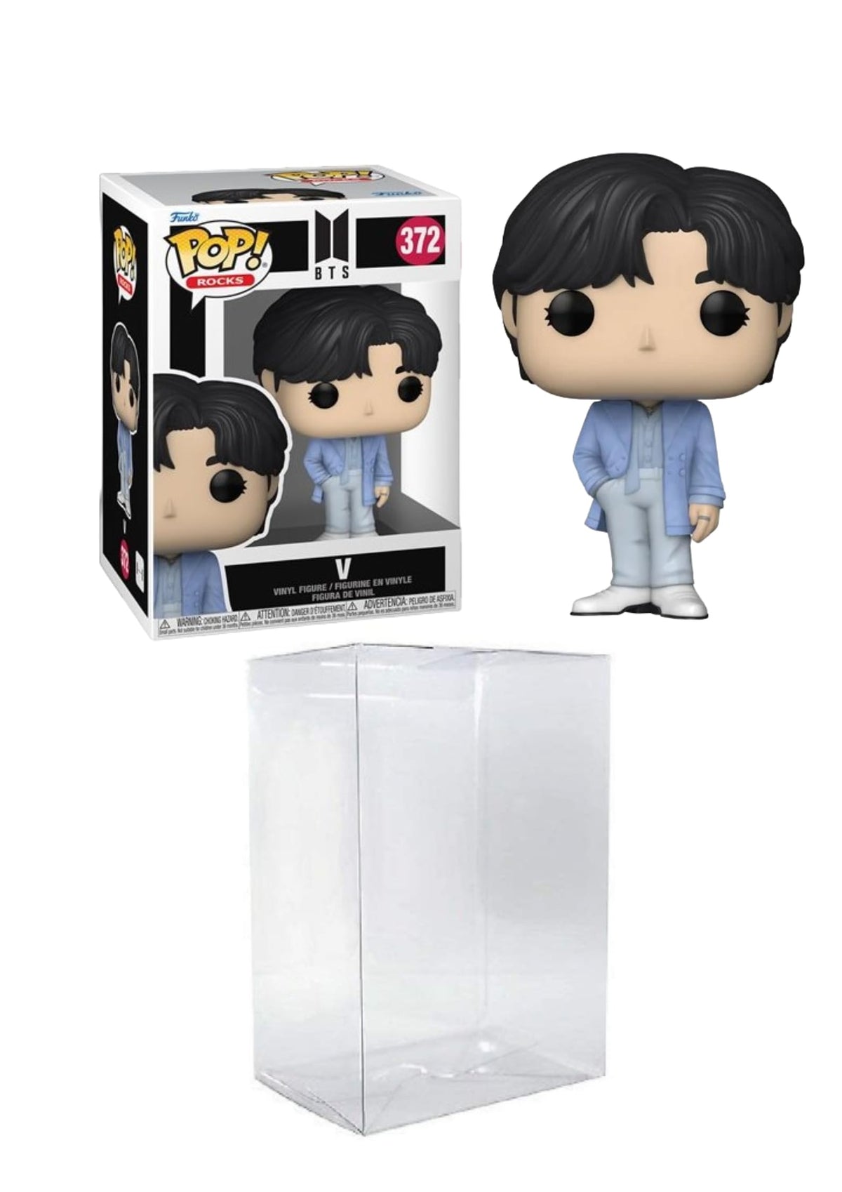 Funko Pop! Rocks: BTS (Proof) - V Bundled with a Byron's Attic Protector