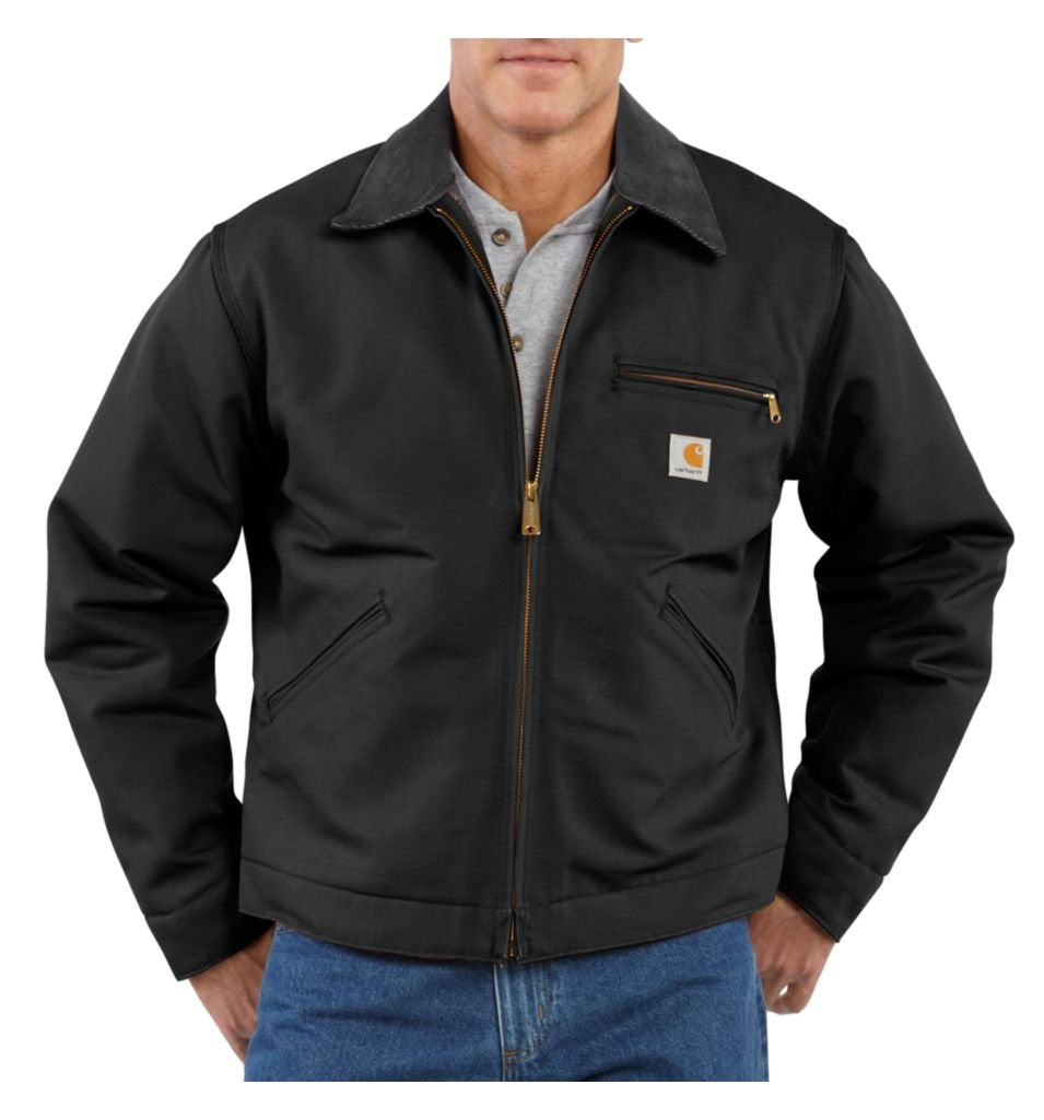 Carhartt Men's Weathered Duck Detroit Jacket J001,Black,XX-Large