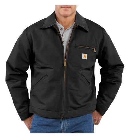 Carhartt Men's Weathered Duck Detroit Jacket J001,Black,XX-Large