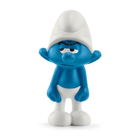 Schleich Smurfs, Collectible Retro Cartoon Toys for Boys and Girls, Grouchy Smurf Figurine, Ages 3+