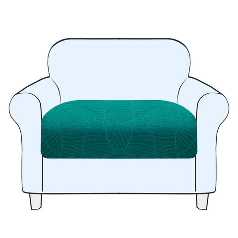 SHUOJIA Sofa Seat Cushion Cover, Stretch Sofa Seat Cover, Cushion Covers Non-slip, Slipcover Cover for Sofa Seat Cushions,Seat Couch Cover for Pets & Kids (Malachite Green,1-Seater)