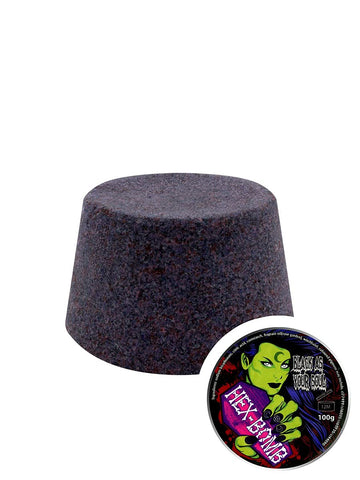 Black as your soul hexbomb original goth bathbomb black